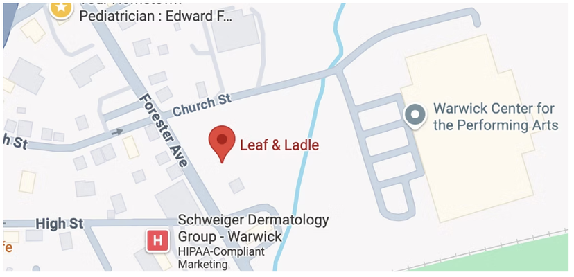 Leaf & Ladle on the map